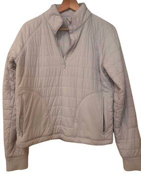 Lululemon Dynamic Movement Half-Zip Pullover - Size 8 - Light Grey